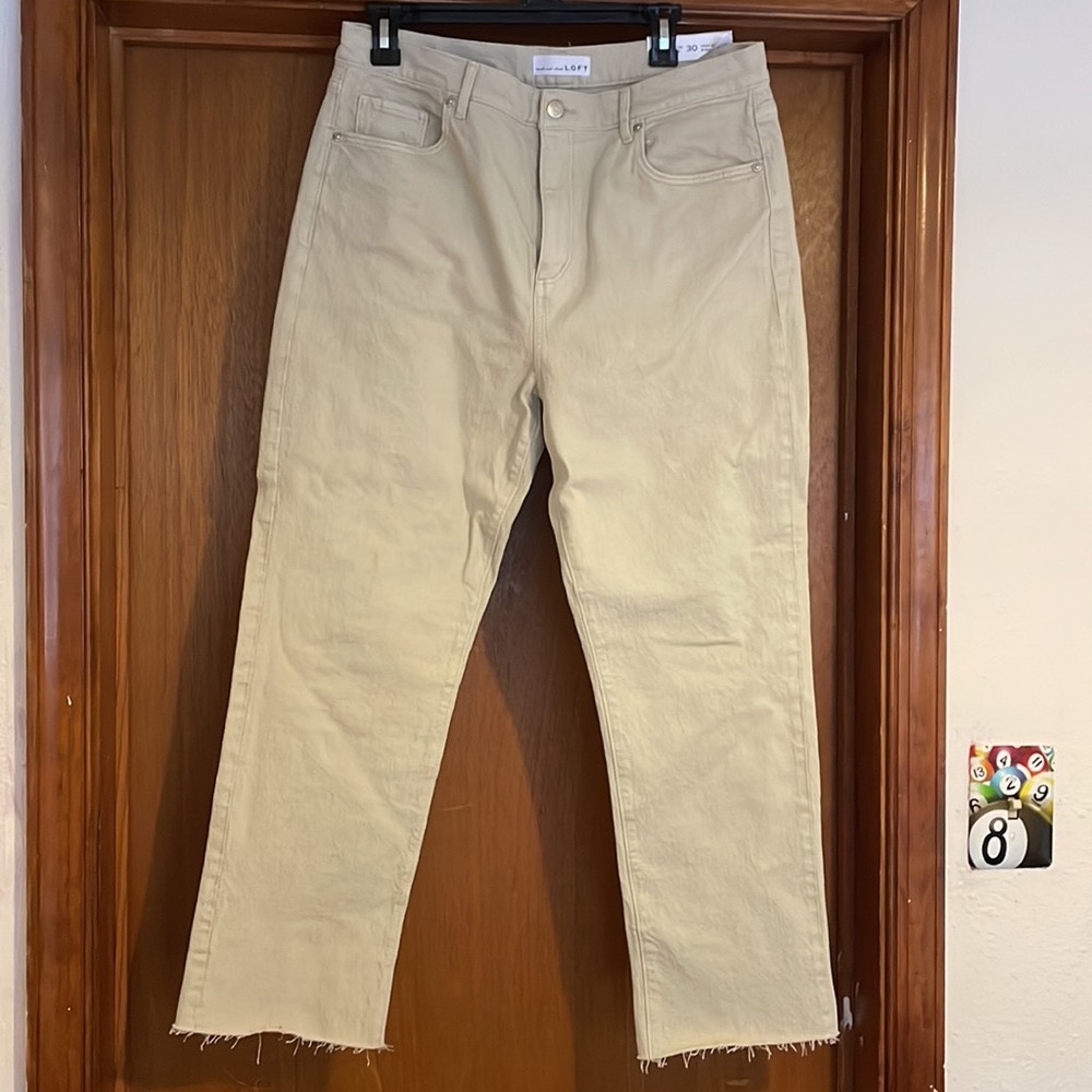 LOFT straight crop pants. NEVER WORN.